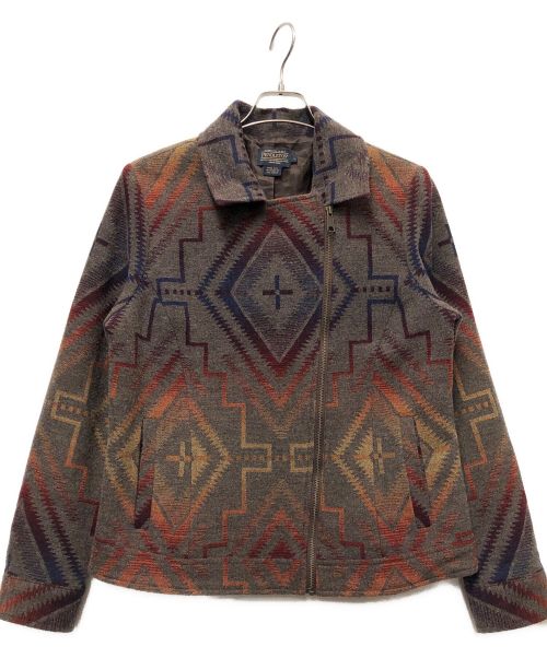 PENDLETON（ペンドルトン）PENDLETON (ペンドルトン) ネイティブウールジャケット ブラウン サイズ:Lの古着・服飾アイテム