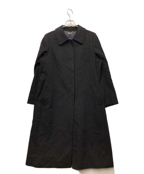 Aquascutum（アクアスキュータム）Aquascutum (アクアスキュータム) カシミヤコート ブラック サイズ:15の古着・服飾アイテム