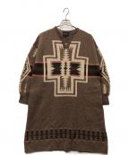 PENDLETON×CAROLINA GLASERペンドルトン×カロリナ グレイサー）の古着「ロングニット」｜ブラウン