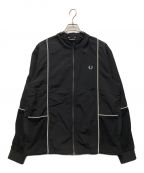 FRED PERRYフレッドペリー）の古着「PIPED SHELL JACKET」｜ブラック