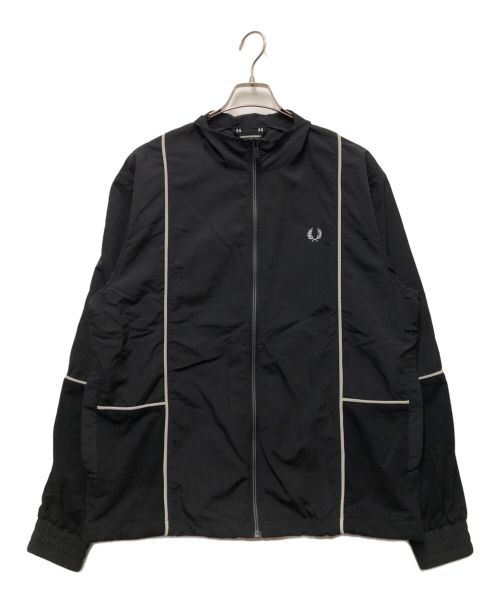 FRED PERRY（フレッドペリー）FRED PERRY (フレッドペリー) PIPED SHELL JACKET ブラック サイズ:Lの古着・服飾アイテム