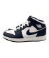 NIKE (ナイキ) AIR JORDAN 1 MID ホワイト×ネイビー サイズ:UK 5.5：12000円