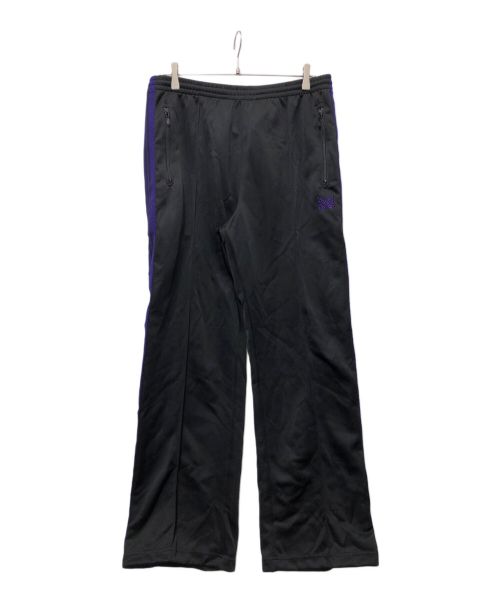 Needles（ニードルズ）Needles (ニードルズ) Track Pant Poly smooth ブラック×パープル サイズ:Lの古着・服飾アイテム