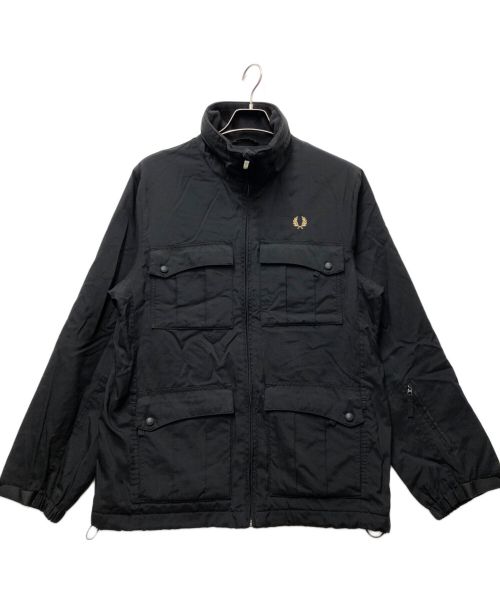 FRED PERRY（フレッドペリー）FRED PERRY (フレッドペリー) パデッドフーデットジャケット ブラック サイズ:Sの古着・服飾アイテム