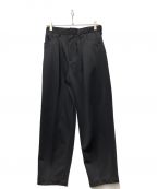 FARAHファーラー）の古着「Two Tuck Wide Tapered Pant」｜ブラック