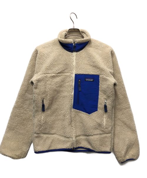 Patagonia（パタゴニア）Patagonia (パタゴニア) CLASSIC RETRO-X JACKET アイボリー×ブルー サイズ:XSの古着・服飾アイテム