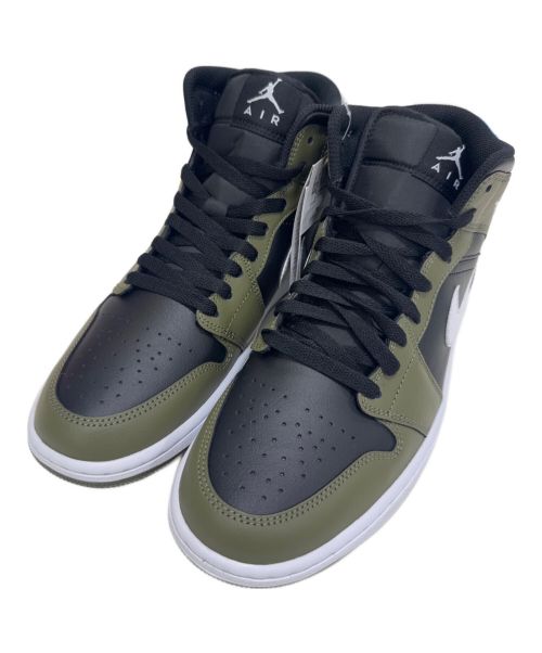 NIKE（ナイキ）NIKE (ナイキ) Air Jordan 1 Mid カーキ×ブラック サイズ:27cmの古着・服飾アイテム