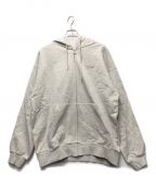 KEBOZケボズ）の古着「BB LOGO SWEAT FULL ZIP HOODIE」｜アイボリー