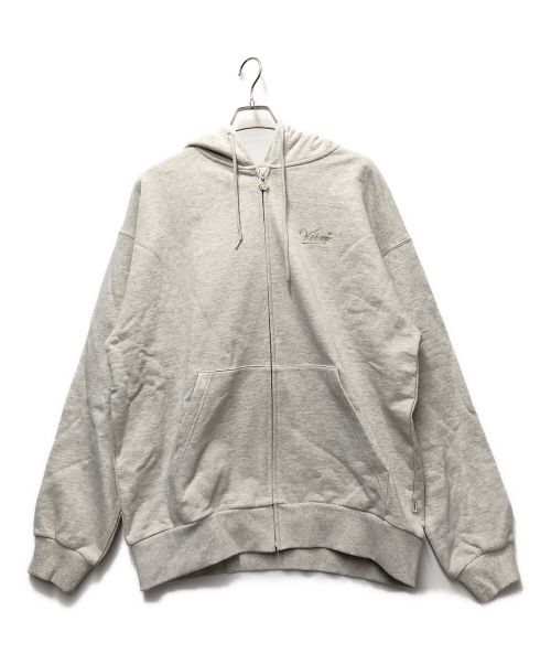 KEBOZ（ケボズ）KEBOZ (ケボズ) BB LOGO SWEAT FULL ZIP HOODIE アイボリー サイズ:XLの古着・服飾アイテム