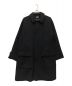 STEVEN ALAN（スティーブンアラン）の古着「MELTON PATCH BAL COLLAR COAT」｜ブラック