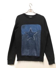 DIESEL（ディーゼル）の古着「コンビネーションスウェット」｜ブラック×インディゴ