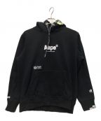 Aape BY A BATHING APEエーエイプ バイ アベイシングエイプ）の古着「プルオーバーパーカー」｜ブラック