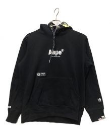 Aape BY A BATHING APE（エーエイプ バイ アベイシングエイプ）の古着「プルオーバーパーカー」｜ブラック