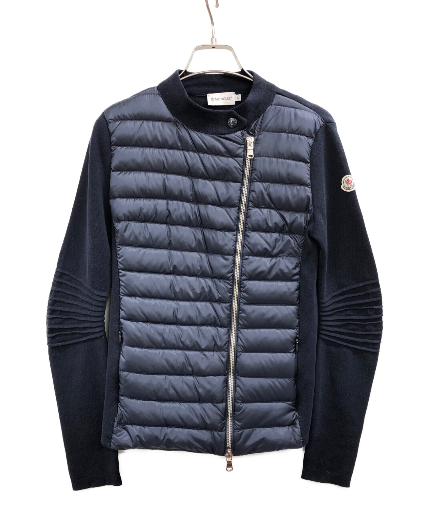 中古・古着通販】MONCLER (モンクレール) ニット切替ダウンジャケット