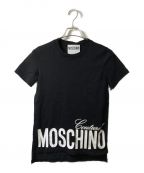 MOSCHINOモスキーノ）の古着「ロゴプリントTシャツ」｜ブラック