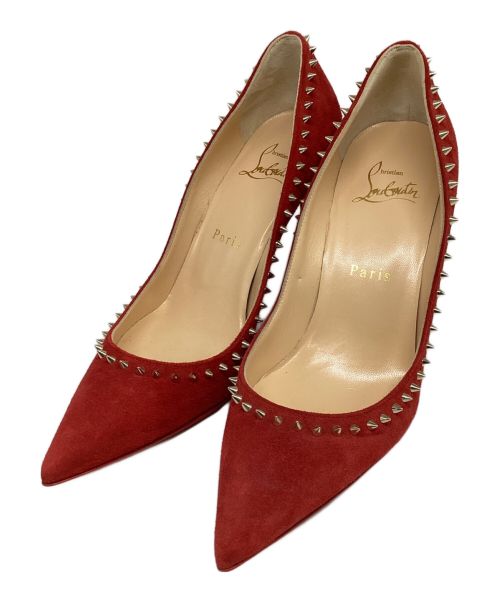 Christian Louboutin（クリスチャン・ルブタン）Christian Louboutin (クリスチャン・ルブタン) スウェードパンプス レッド サイズ:36の古着・服飾アイテム