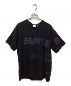 BURBERRYバーバリー）の古着「ホースフェリーロゴプリント Ｔシャツ」｜ブラック