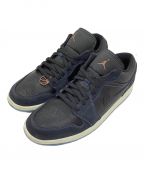 NIKEナイキ）の古着「WMNS AIR JORDAN 1 LOW SE」｜Navy/Black Snakeskin