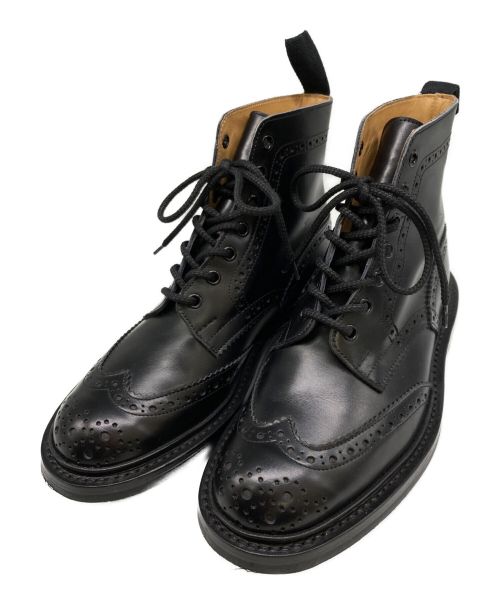 Tricker's（トリッカーズ）Tricker's (トリッカーズ) ブローグブーツ ブラック サイズ:6の古着・服飾アイテム