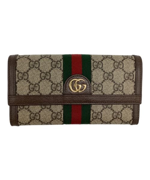 GUCCI（グッチ）GUCCI (グッチ) 〔オフィディア〕GG コンチネンタルウォレットの古着・服飾アイテム