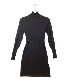 CHANEL（シャネル）の古着「Black Cashmere Turtle Knit Dress」｜ブラック