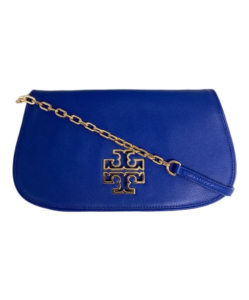 TORY BURCH（トリーバーチ）TORY BURCH (トリーバーチ) ブリテンショルダークラッチ ブルーの古着・服飾アイテム