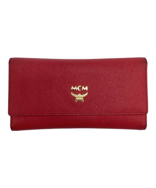 MCM（エムシーエム）MCM (エムシーエム) 長財布 ショッキングピンクの古着・服飾アイテム