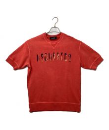 DSQUARED2（ディースクエアード）の古着「半袖スウェット」｜レッド