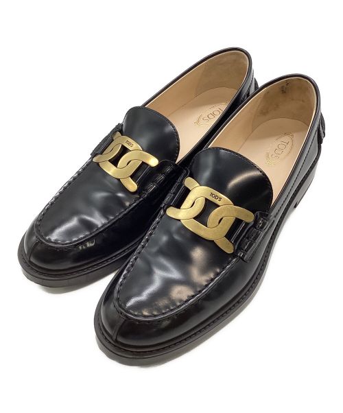 TOD'S（トッズ）TOD'S (トッズ) ケイトレザーローファー ブラック サイズ:41の古着・服飾アイテム