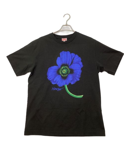 KENZO（ケンゾー）KENZO (ケンゾー) フロントポピーフラワー プリントシャツ ブラック サイズ:Lの古着・服飾アイテム