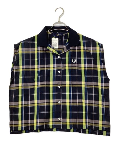 FRED PERRY（フレッドペリー）FRED PERRY (フレッドペリー) ノースリーチェックブシャツ イエロー×ブラック サイズ:10の古着・服飾アイテム