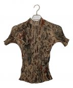 ISSEY MIYAKEイッセイミヤケ）の古着「2010 Botanical Forest Twist Pleated Shirt」｜ブラウン
