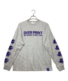 overprint（オーバープリント）の古着「ロングスリーブTシャツ」｜ライトグレー