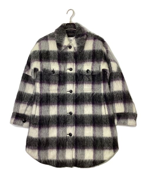 WOOLRICH（ウールリッチ）WOOLRICH (ウールリッチ) ロングコート ブラック×グレー サイズ:XSの古着・服飾アイテム