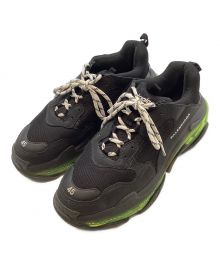 BALENCIAGA（バレンシアガ）の古着「TRIPLE S CLEAR SOLE TRAINER」｜ブラック×イエロー