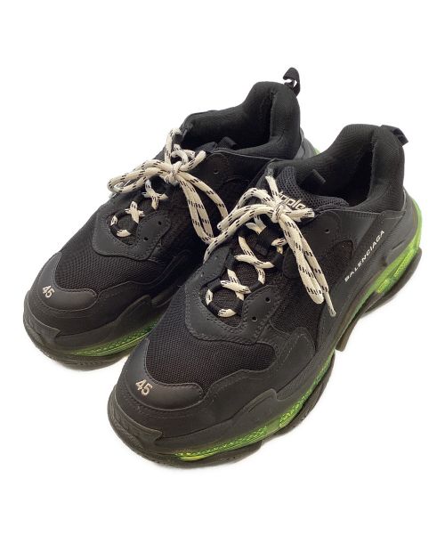 BALENCIAGA（バレンシアガ）BALENCIAGA (バレンシアガ) TRIPLE S CLEAR SOLE TRAINER ブラック×イエロー サイズ:29.5の古着・服飾アイテム