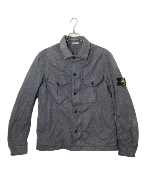 STONE ISLAND（ストーンアイランド）STONE ISLAND (ストーンアイランド) ミリタリーシャツジャケット グレー サイズ:Lの古着・服飾アイテム