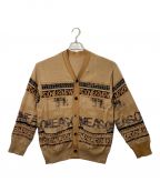 sacaiサカイ）の古着「Eric Haze Jacquard Knit Cardigan」｜ベージュ