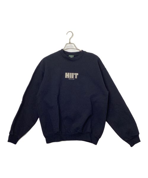 HIIT（ヒート）HIIT (ヒート) クルーネックスウェット ネイビー サイズ:Lの古着・服飾アイテム