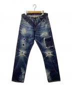 DENIM BY VANQUISH&FRAGMENTデニムバイヴァンキッシュ&フラグメント）の古着「FIVE YEARS WASH WIDESTRAIGHT DENIM PANTS」