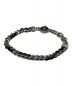 DIESEL (ディーゼル) Two-Tone stainless steel chain bracelet（ツートーンステンレススチールチェーンブレスレット） ブラック×スチール：10000円