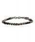 中古・古着 DIESEL (ディーゼル) Two-Tone stainless steel chain bracelet（ツートーンステンレススチールチェーンブレスレット） ブラック×スチール：10000円