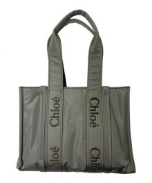 Chloe（クロエ）の古着「WOODY TOTE BAG」｜エレファントグレー