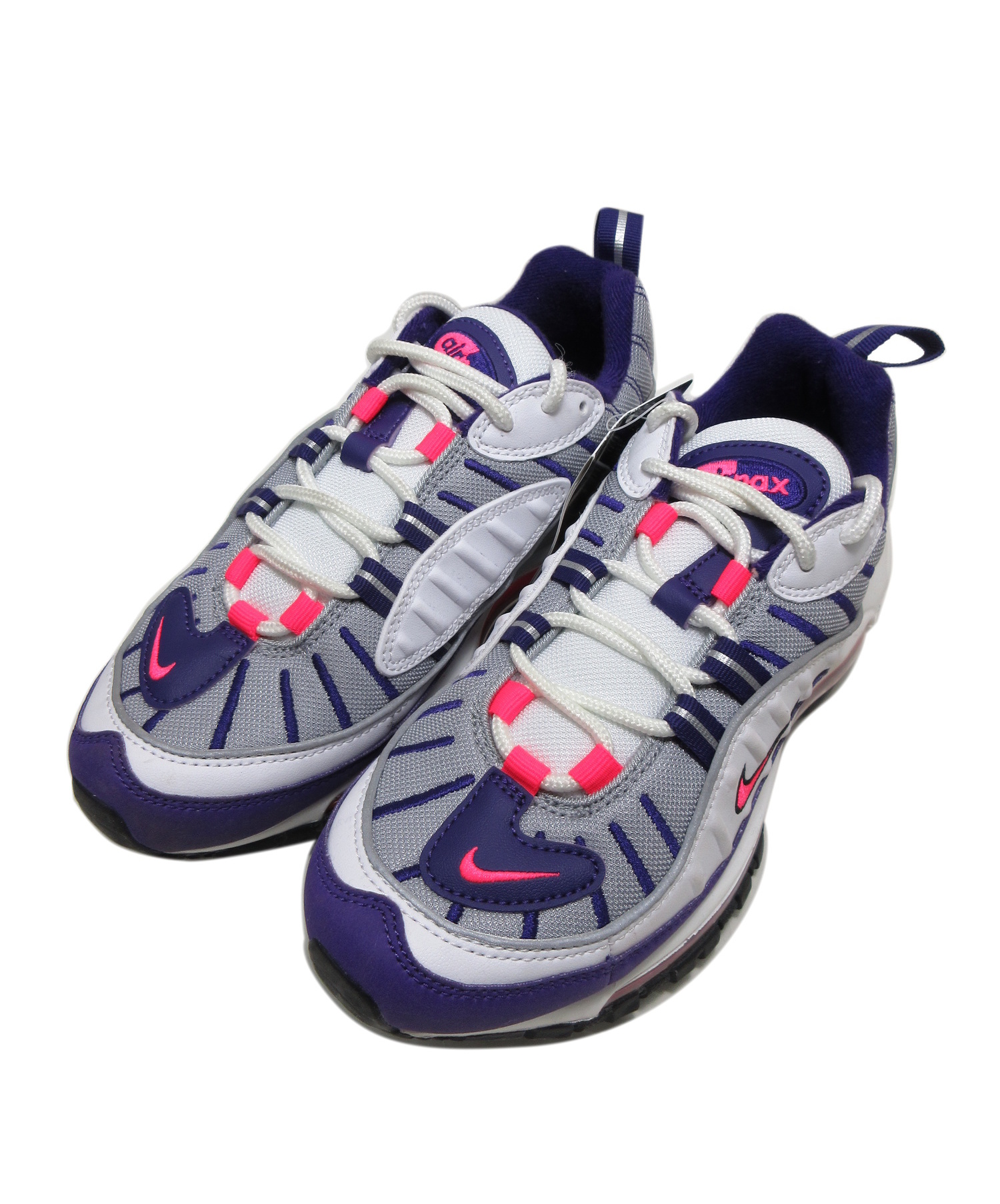 中古 古着通販 Nike ナイキ スニーカー ホワイト パープル サイズ 22 5cm Air Max98 Ah6799 110 ブランド 古着通販 トレファク公式 Trefac Fashion