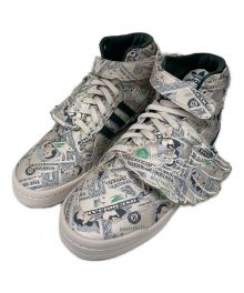 Jeremy Scott × adidas Originals（ジェレミー・スコット × アディダス オリジナルス）の古着「FORUM HIGH WINGS 1.0 ”Money”」｜ベージュ×グリーン