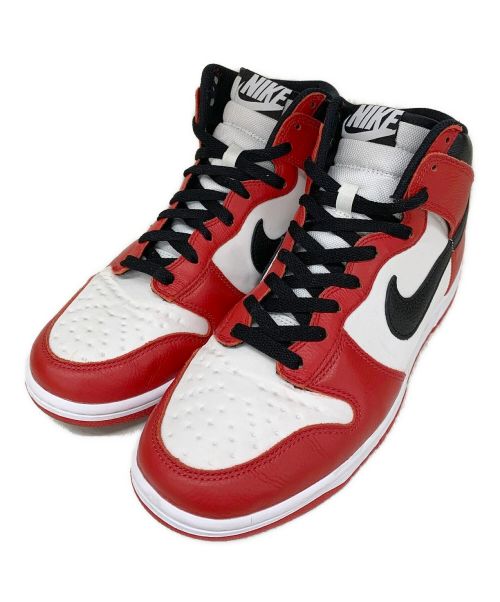 NIKE BY YOU（ナイキバイユー）NIKE BY YOU (ナイキ) DUNK HIGH ホワイト×レッド サイズ:US10の古着・服飾アイテム