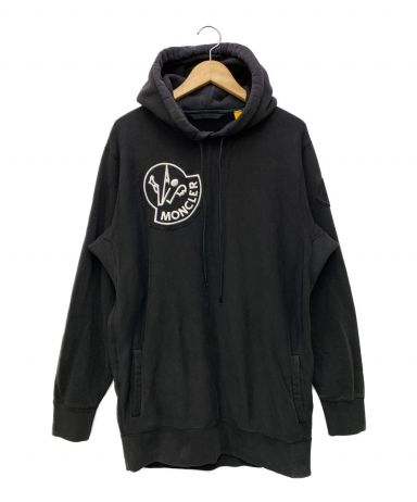 【中古・古着通販】MONCLER GENIUS (モンクレール ジーニアス) プルオーバーパーカー ブラック サイズ:Ｍ｜ブランド・古着通販  トレファク公式【TREFAC FASHION】スマホサイト