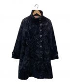 Desigualデシグアル）の古着「ジャガード織りステンカラーコート」｜ブラック