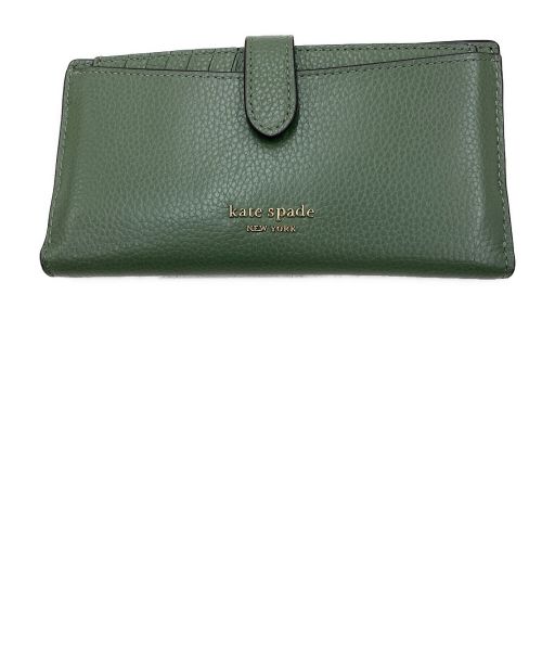 Kate Spade（ケイトスペード）Kate Spade (ケイトスペード) ハドソン バイフォールドウォレット/財布 グリーンの古着・服飾アイテム