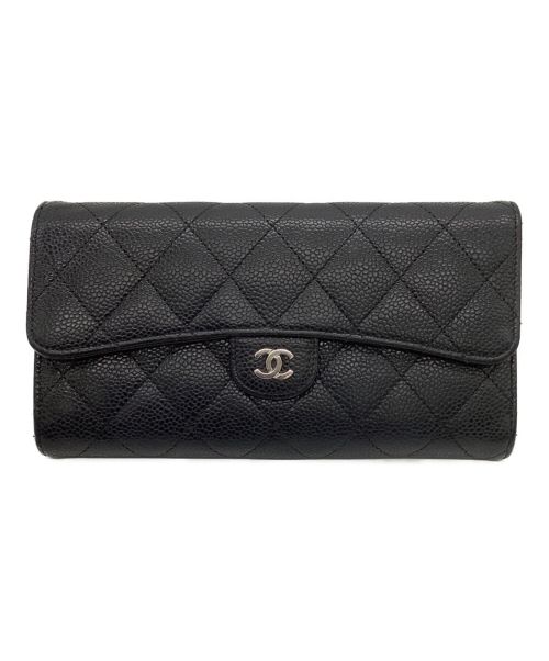 CHANEL（シャネル）CHANEL (シャネル) 長財布 ブラックの古着・服飾アイテム